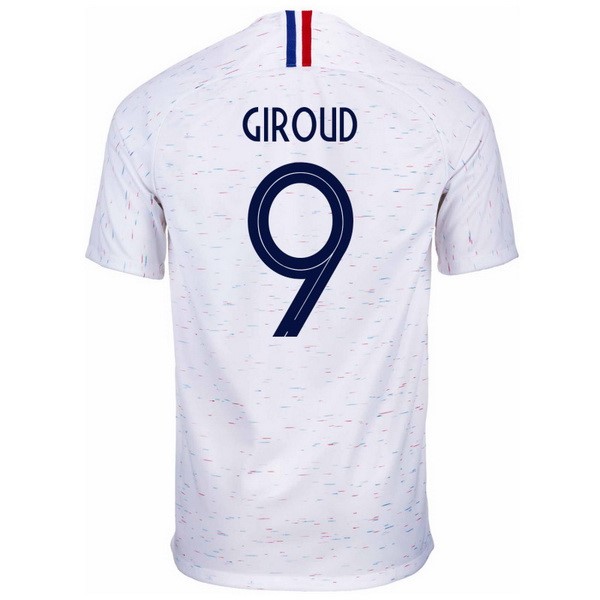 Camiseta Francia 2ª Giroud 2018 Blanco